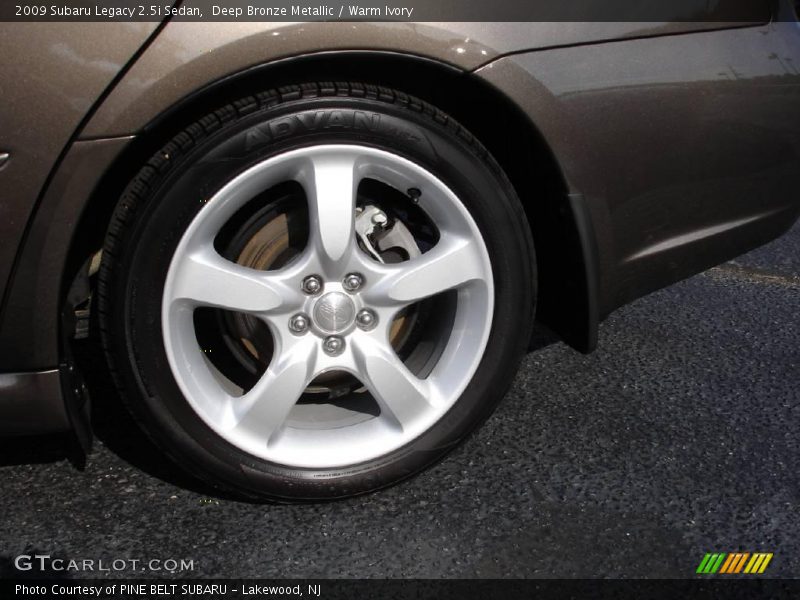 Deep Bronze Metallic / Warm Ivory 2009 Subaru Legacy 2.5i Sedan