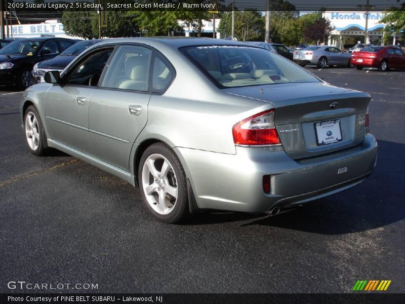 Seacrest Green Metallic / Warm Ivory 2009 Subaru Legacy 2.5i Sedan