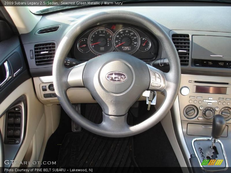 Seacrest Green Metallic / Warm Ivory 2009 Subaru Legacy 2.5i Sedan