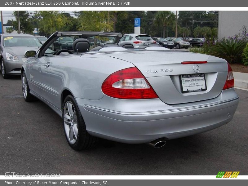 Iridium Silver Metallic / Ash 2007 Mercedes-Benz CLK 350 Cabriolet