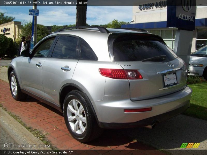 Brilliant Silver Metallic / Willow 2005 Infiniti FX 35 AWD