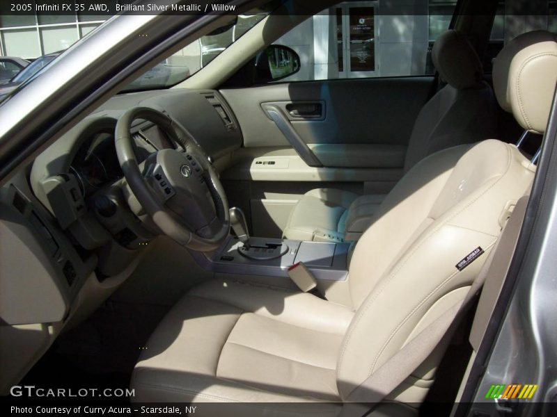 Brilliant Silver Metallic / Willow 2005 Infiniti FX 35 AWD