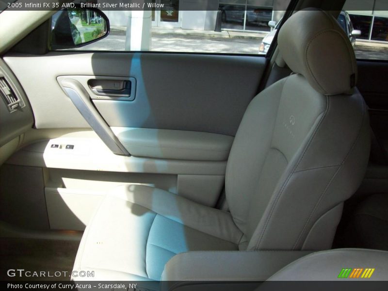 Brilliant Silver Metallic / Willow 2005 Infiniti FX 35 AWD