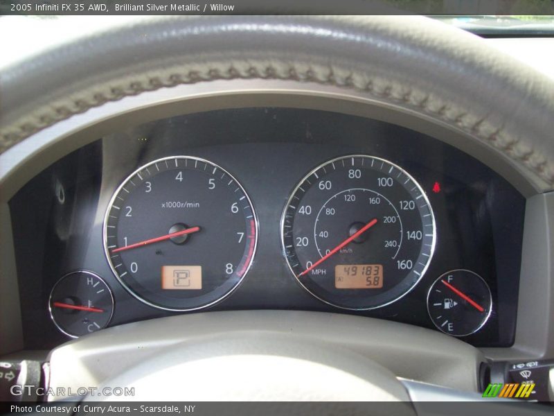 Brilliant Silver Metallic / Willow 2005 Infiniti FX 35 AWD