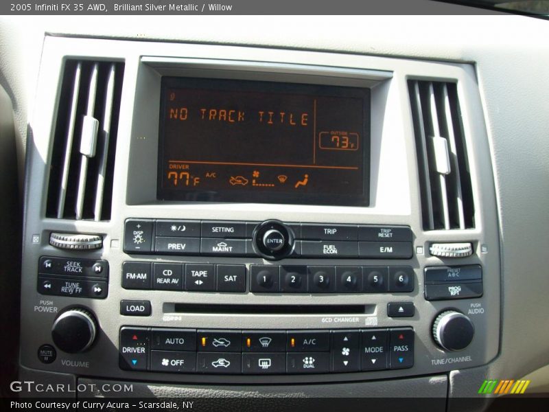 Brilliant Silver Metallic / Willow 2005 Infiniti FX 35 AWD