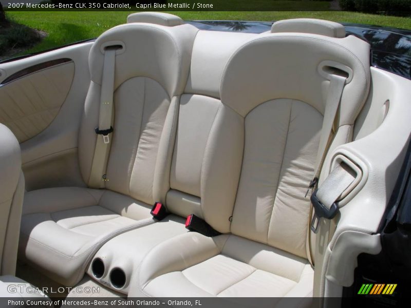 Capri Blue Metallic / Stone 2007 Mercedes-Benz CLK 350 Cabriolet