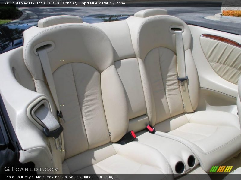 Capri Blue Metallic / Stone 2007 Mercedes-Benz CLK 350 Cabriolet