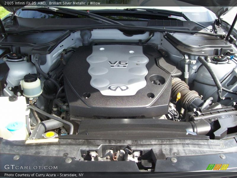 Brilliant Silver Metallic / Willow 2005 Infiniti FX 35 AWD