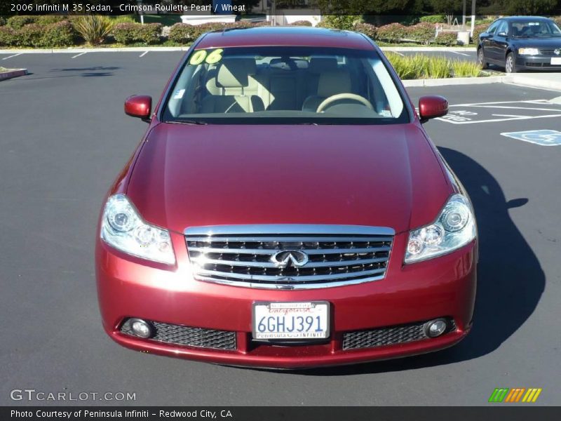 Crimson Roulette Pearl / Wheat 2006 Infiniti M 35 Sedan