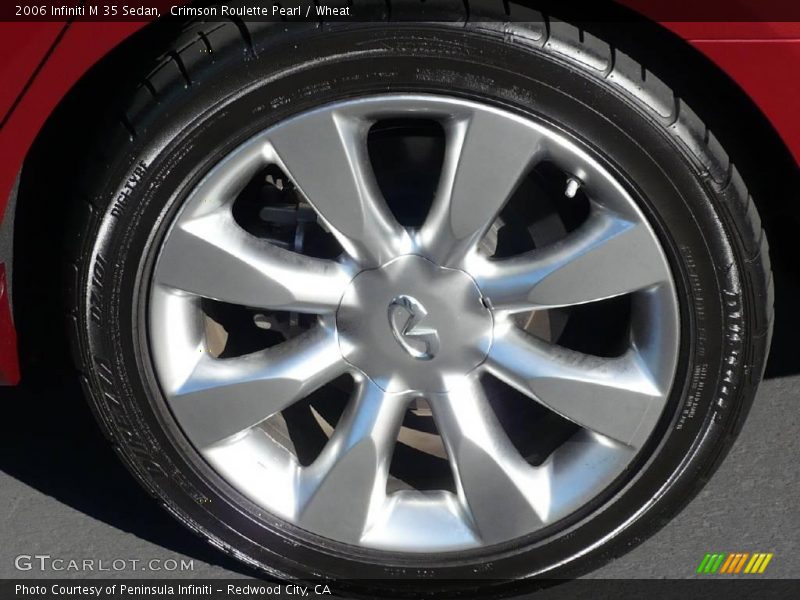 Crimson Roulette Pearl / Wheat 2006 Infiniti M 35 Sedan