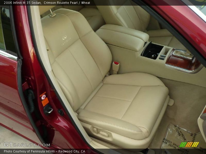 Crimson Roulette Pearl / Wheat 2006 Infiniti M 35 Sedan