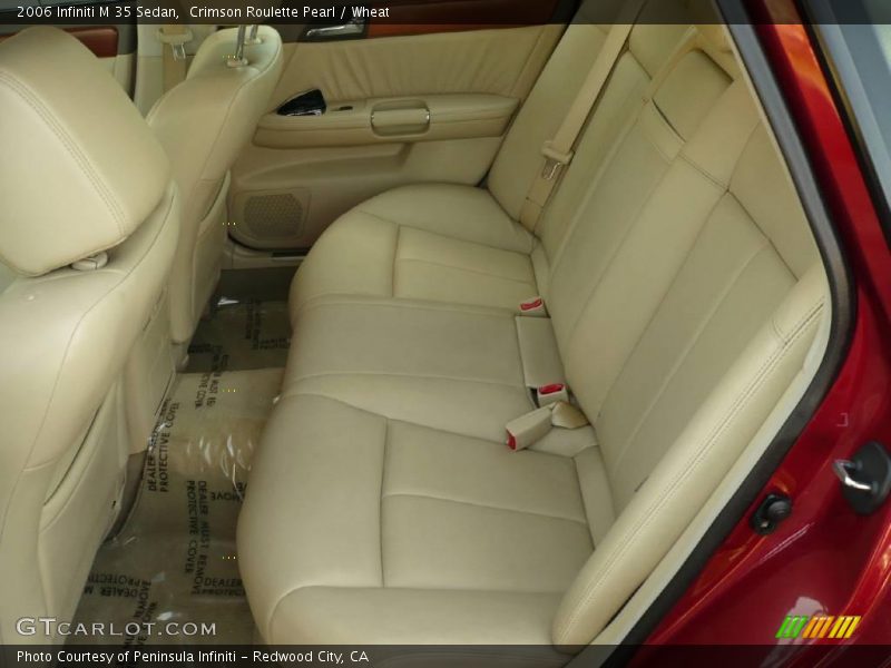 Crimson Roulette Pearl / Wheat 2006 Infiniti M 35 Sedan