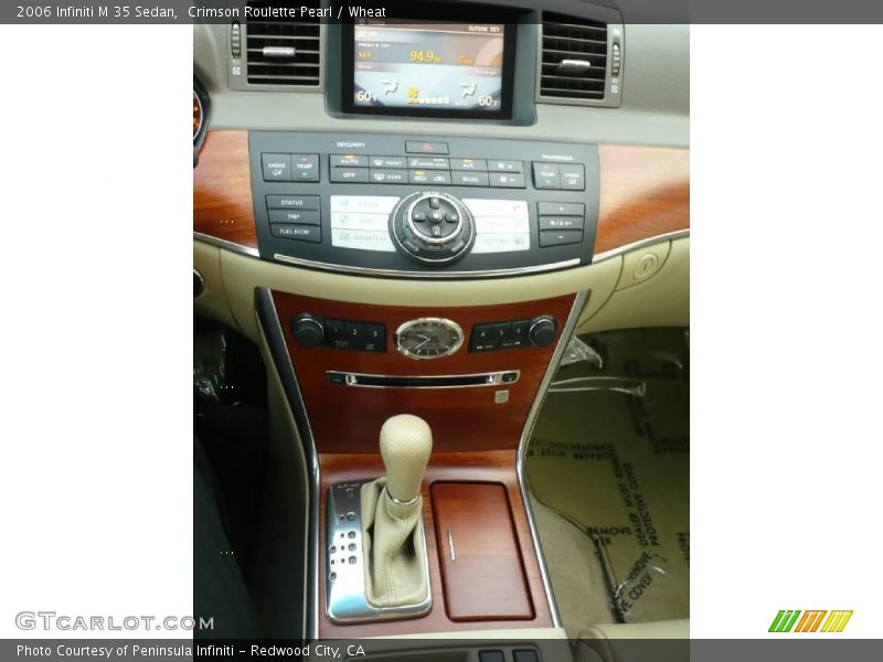 Crimson Roulette Pearl / Wheat 2006 Infiniti M 35 Sedan