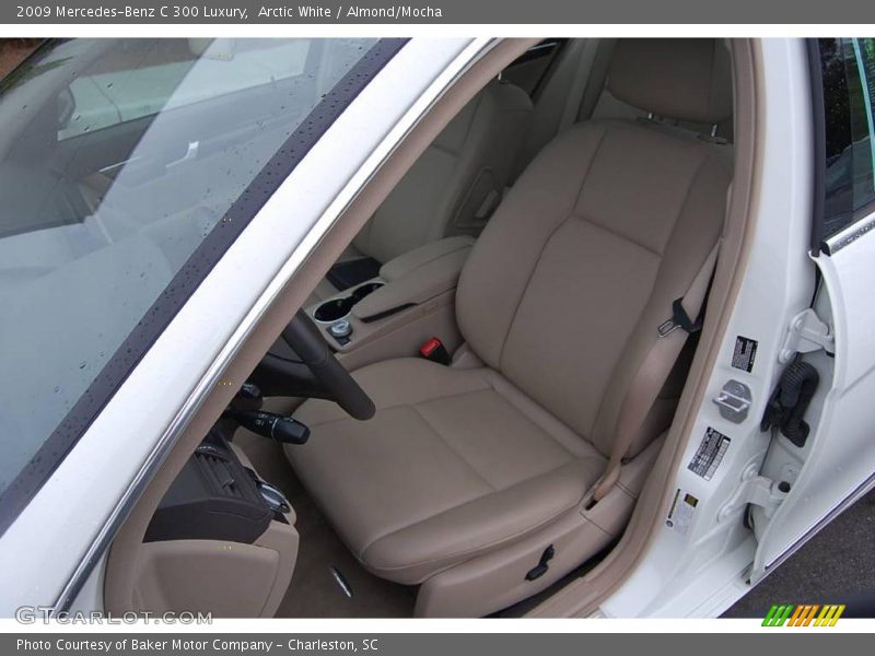 Arctic White / Almond/Mocha 2009 Mercedes-Benz C 300 Luxury