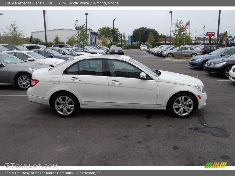Arctic White / Almond/Mocha 2009 Mercedes-Benz C 300 Luxury