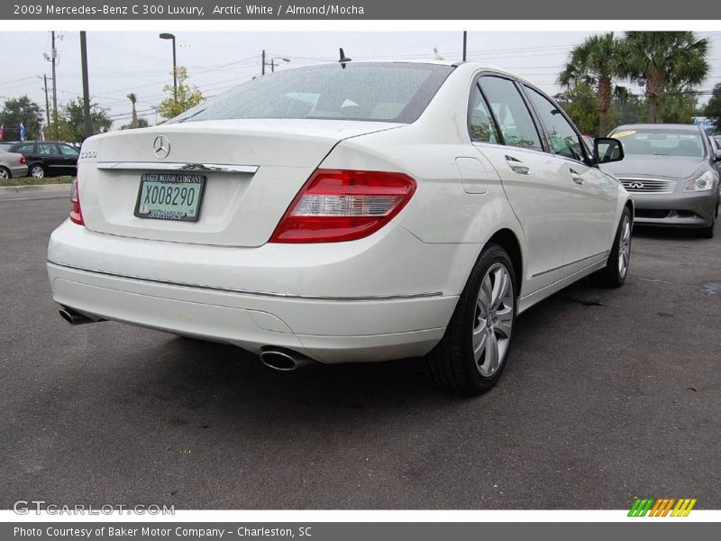 Arctic White / Almond/Mocha 2009 Mercedes-Benz C 300 Luxury