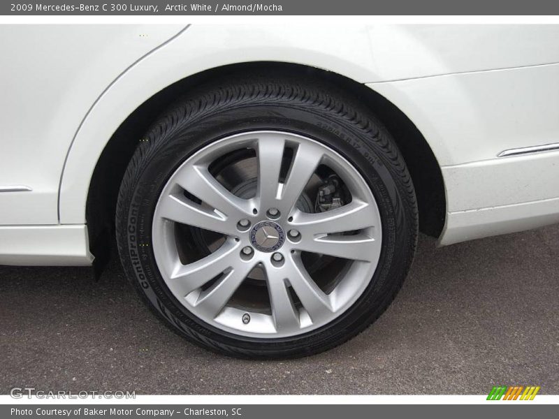 Arctic White / Almond/Mocha 2009 Mercedes-Benz C 300 Luxury