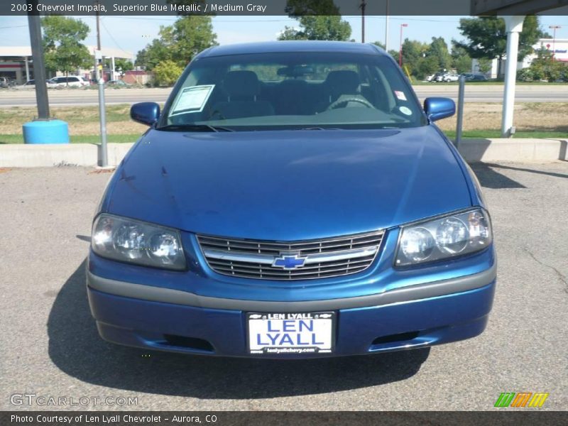Superior Blue Metallic / Medium Gray 2003 Chevrolet Impala