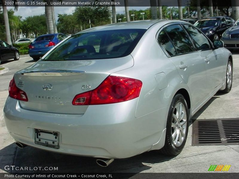 Liquid Platinum Metallic / Graphite Black 2007 Infiniti G 35 Sedan