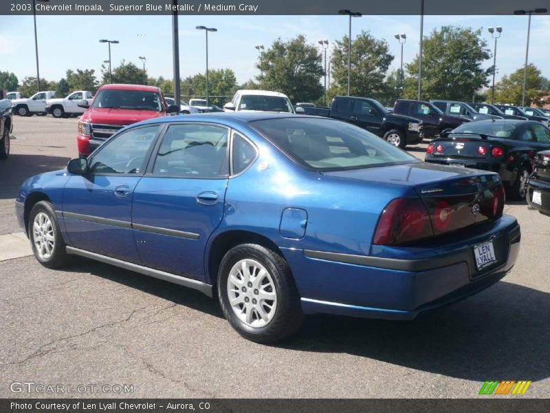 Superior Blue Metallic / Medium Gray 2003 Chevrolet Impala