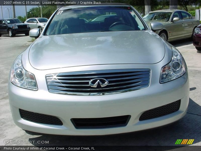 Liquid Platinum Metallic / Graphite Black 2007 Infiniti G 35 Sedan
