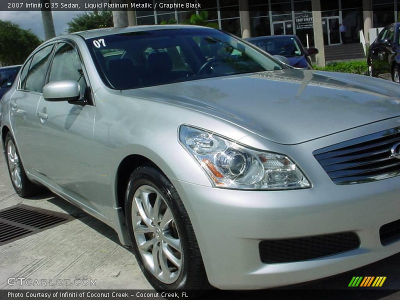 Liquid Platinum Metallic / Graphite Black 2007 Infiniti G 35 Sedan