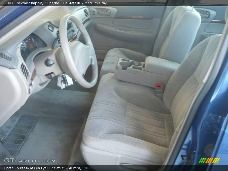 Superior Blue Metallic / Medium Gray 2003 Chevrolet Impala