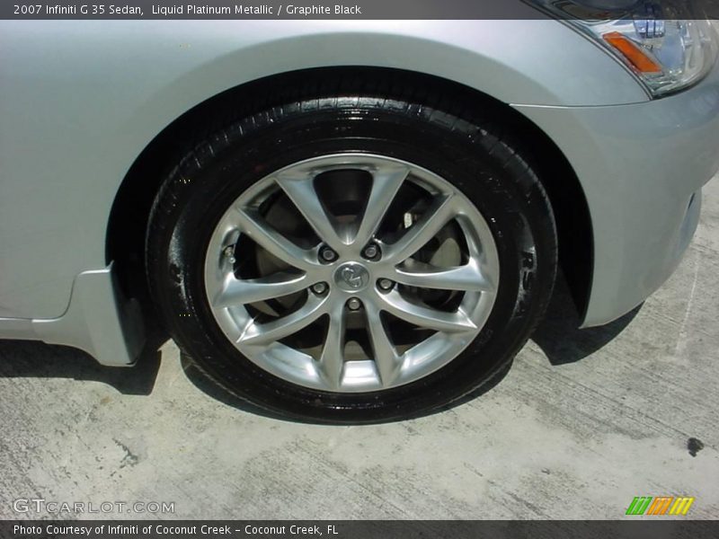 Liquid Platinum Metallic / Graphite Black 2007 Infiniti G 35 Sedan