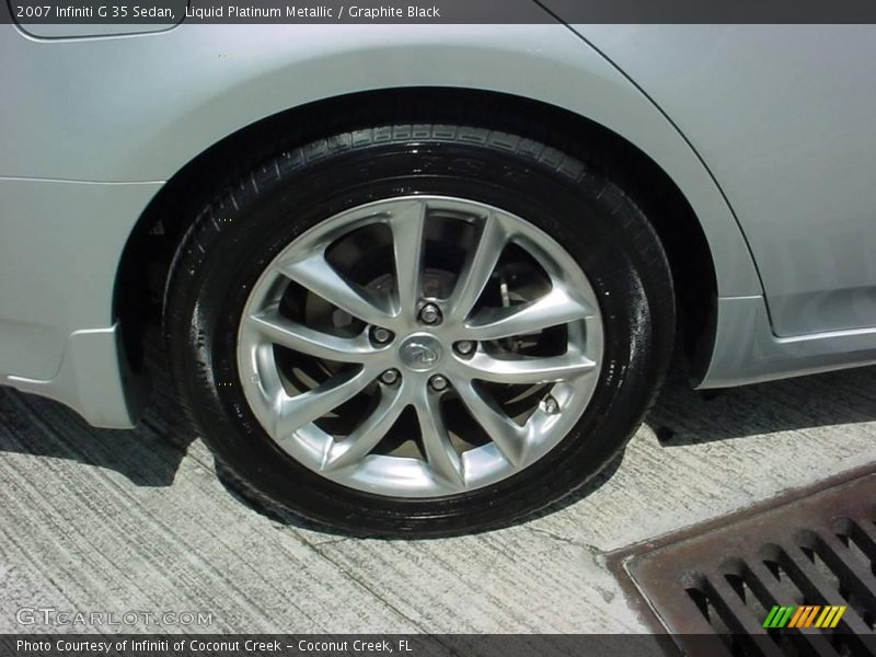 Liquid Platinum Metallic / Graphite Black 2007 Infiniti G 35 Sedan