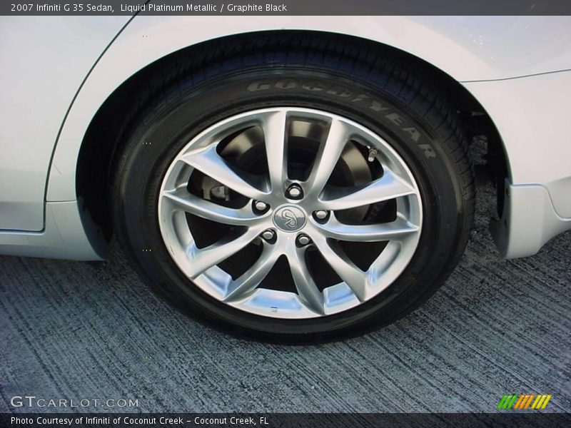 Liquid Platinum Metallic / Graphite Black 2007 Infiniti G 35 Sedan