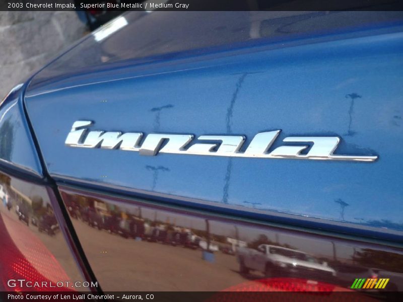 Superior Blue Metallic / Medium Gray 2003 Chevrolet Impala