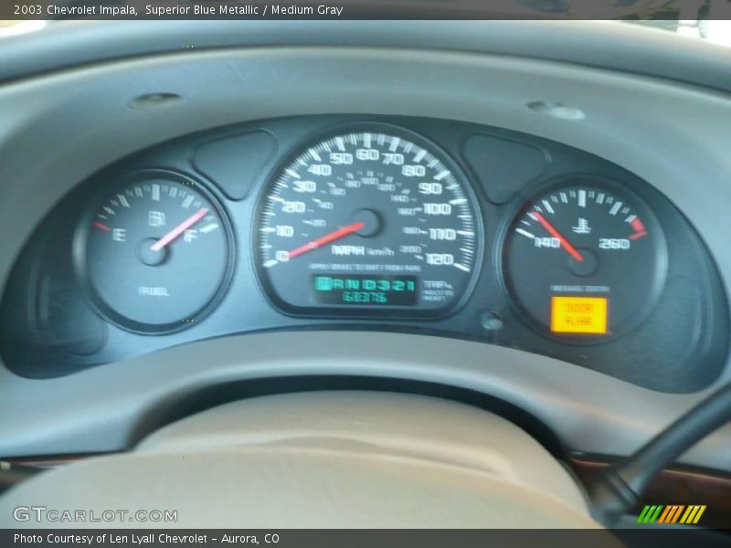Superior Blue Metallic / Medium Gray 2003 Chevrolet Impala