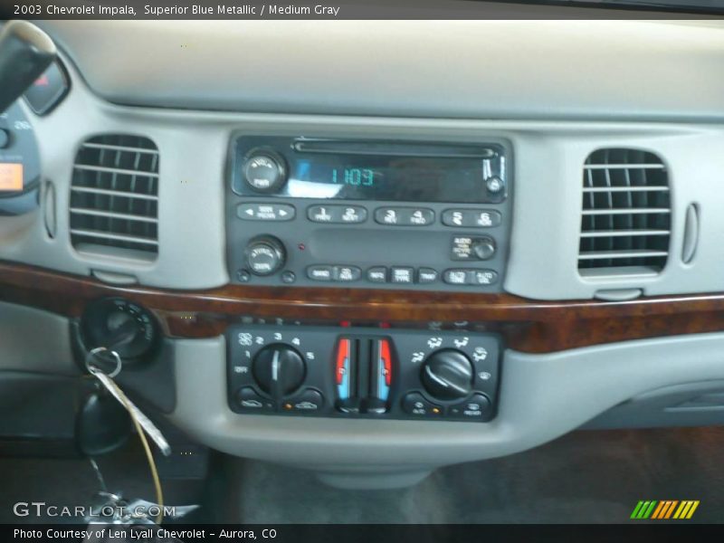 Superior Blue Metallic / Medium Gray 2003 Chevrolet Impala