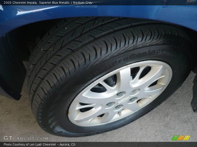 Superior Blue Metallic / Medium Gray 2003 Chevrolet Impala
