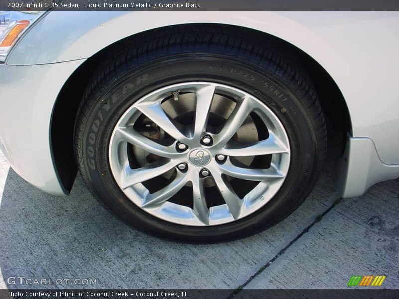 Liquid Platinum Metallic / Graphite Black 2007 Infiniti G 35 Sedan