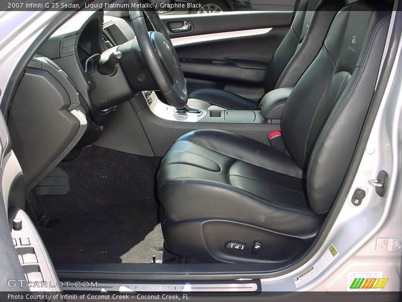 Liquid Platinum Metallic / Graphite Black 2007 Infiniti G 35 Sedan