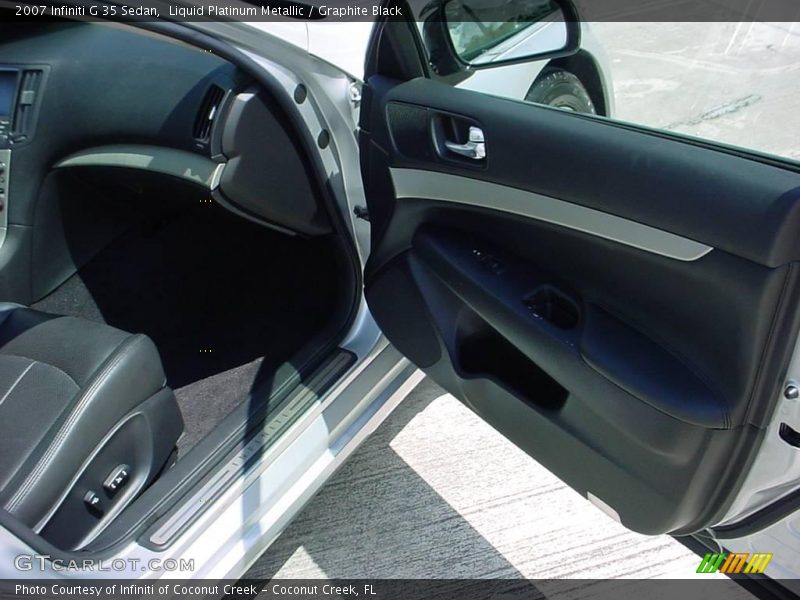 Liquid Platinum Metallic / Graphite Black 2007 Infiniti G 35 Sedan