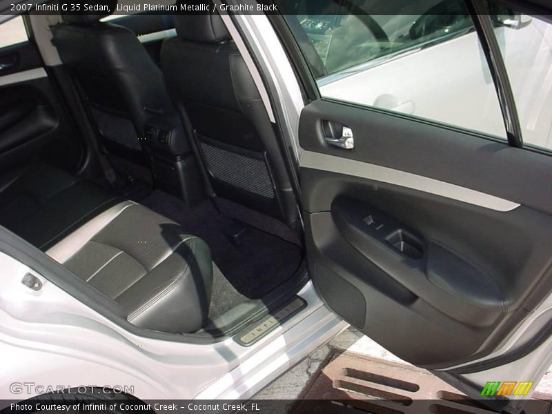 Liquid Platinum Metallic / Graphite Black 2007 Infiniti G 35 Sedan