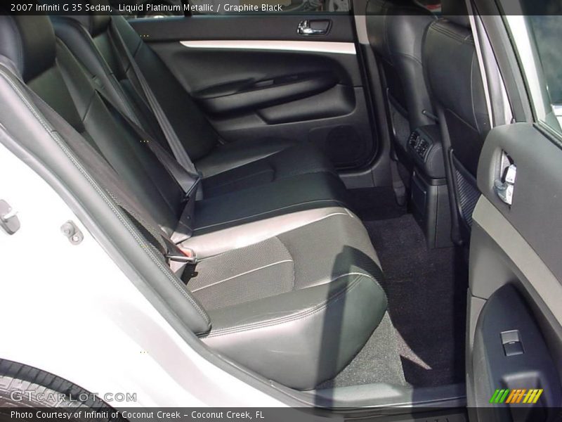 Liquid Platinum Metallic / Graphite Black 2007 Infiniti G 35 Sedan