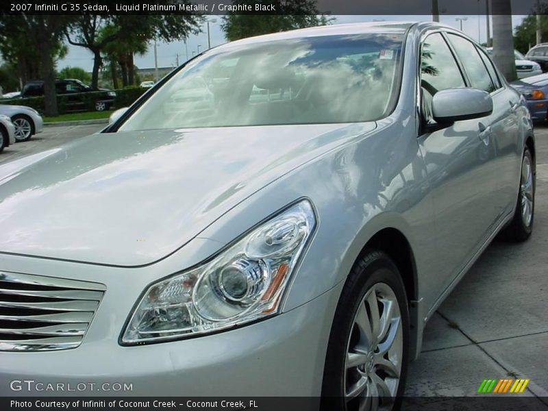 Liquid Platinum Metallic / Graphite Black 2007 Infiniti G 35 Sedan