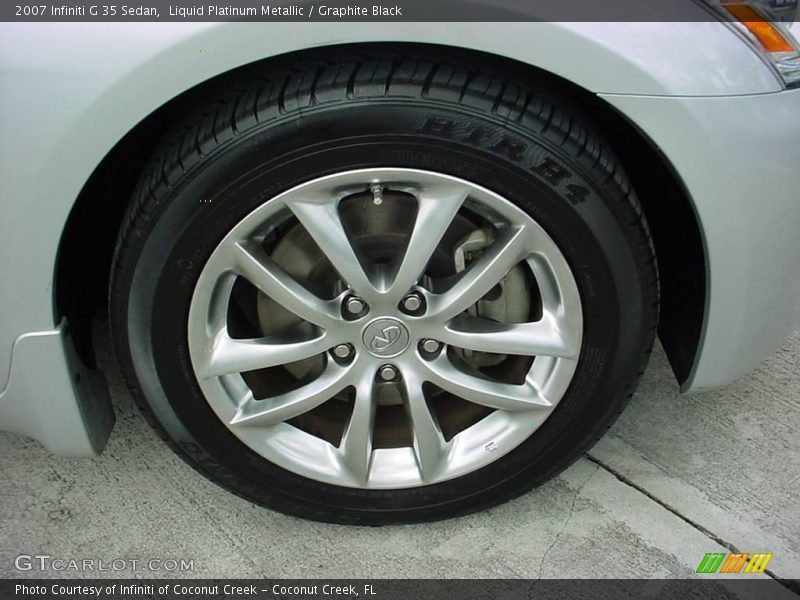 Liquid Platinum Metallic / Graphite Black 2007 Infiniti G 35 Sedan