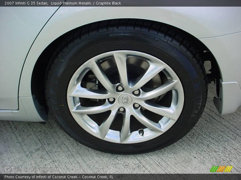 Liquid Platinum Metallic / Graphite Black 2007 Infiniti G 35 Sedan
