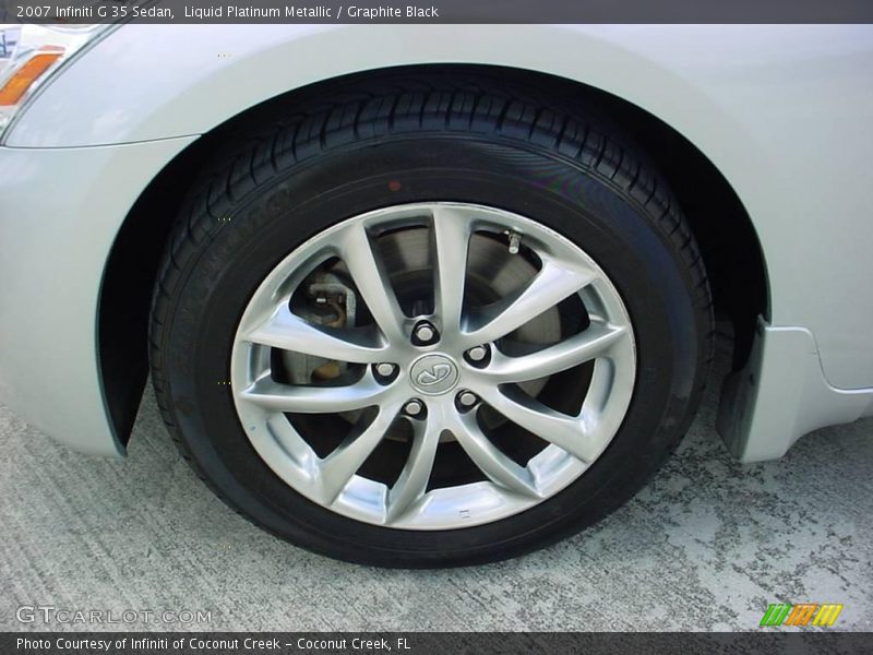 Liquid Platinum Metallic / Graphite Black 2007 Infiniti G 35 Sedan