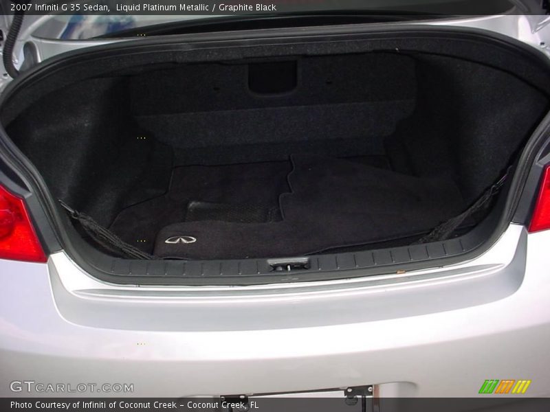 Liquid Platinum Metallic / Graphite Black 2007 Infiniti G 35 Sedan