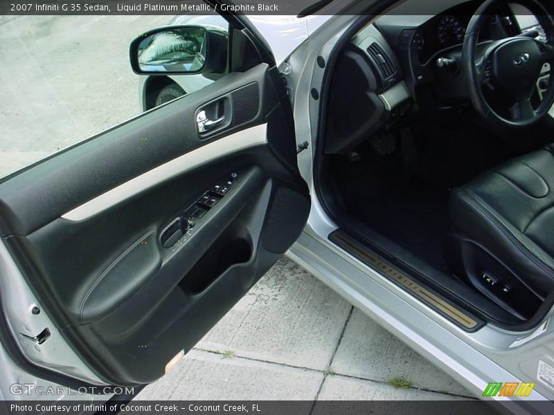 Liquid Platinum Metallic / Graphite Black 2007 Infiniti G 35 Sedan