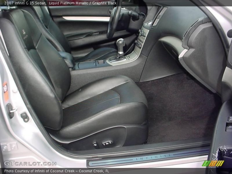 Liquid Platinum Metallic / Graphite Black 2007 Infiniti G 35 Sedan