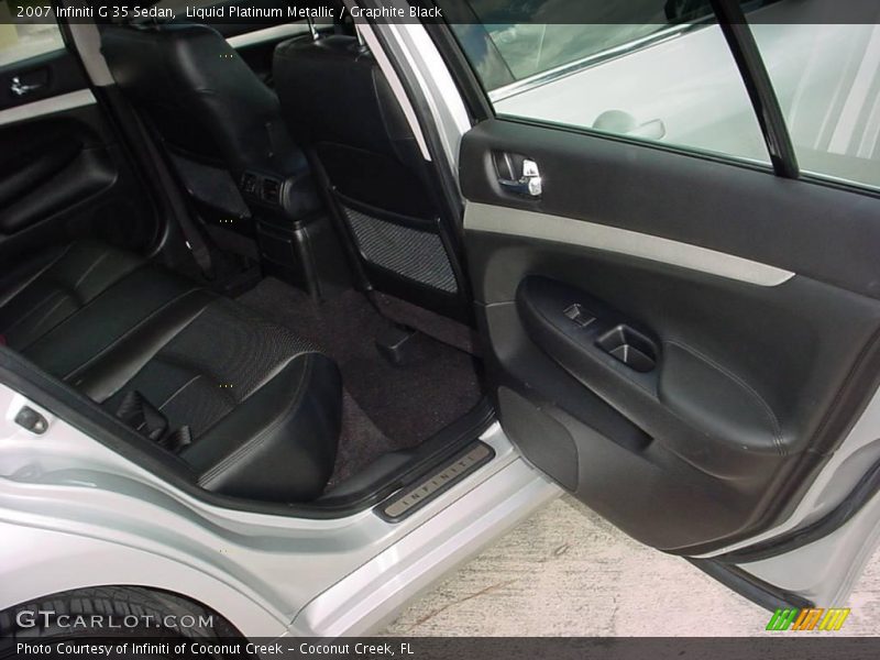 Liquid Platinum Metallic / Graphite Black 2007 Infiniti G 35 Sedan