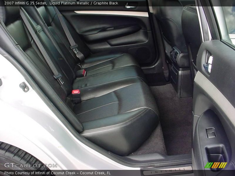 Liquid Platinum Metallic / Graphite Black 2007 Infiniti G 35 Sedan
