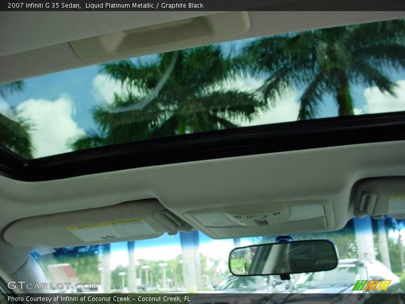Liquid Platinum Metallic / Graphite Black 2007 Infiniti G 35 Sedan