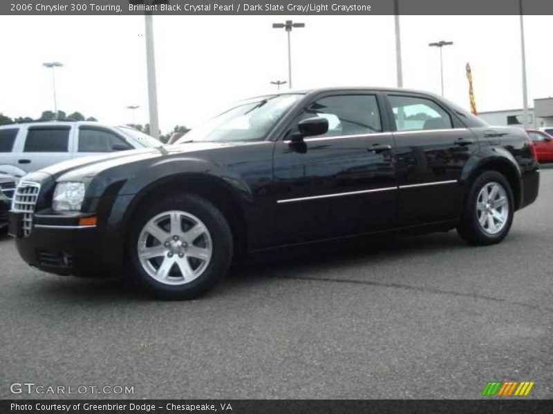 Brilliant Black Crystal Pearl / Dark Slate Gray/Light Graystone 2006 Chrysler 300 Touring